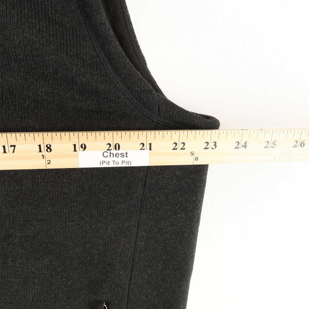 Patagonia Better Sweater Vest Mens XL Black Heather Full Zip Logo* - Picture 4 of 8